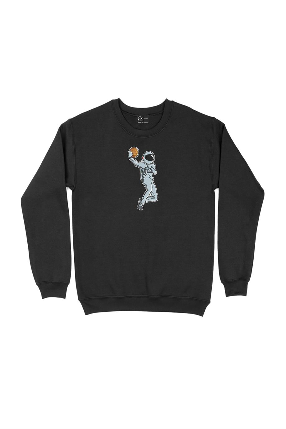 Basketbol Oyuncu Astronot Sweatshirt Basketbol Oyuncu Astronot Sweatshirt - Ücretsiz Kargo