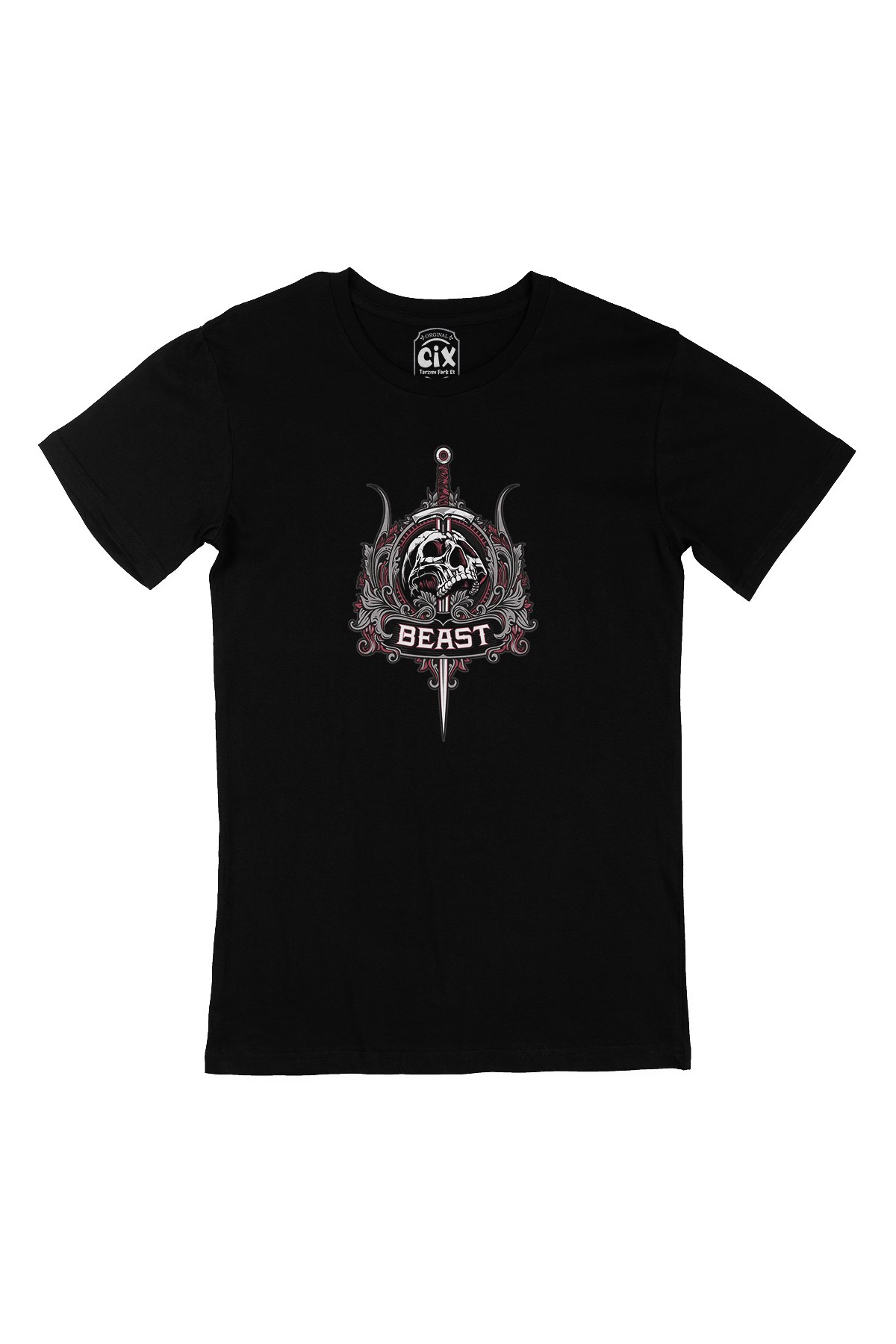 Beast Kuru Kafa Siyah Tişört