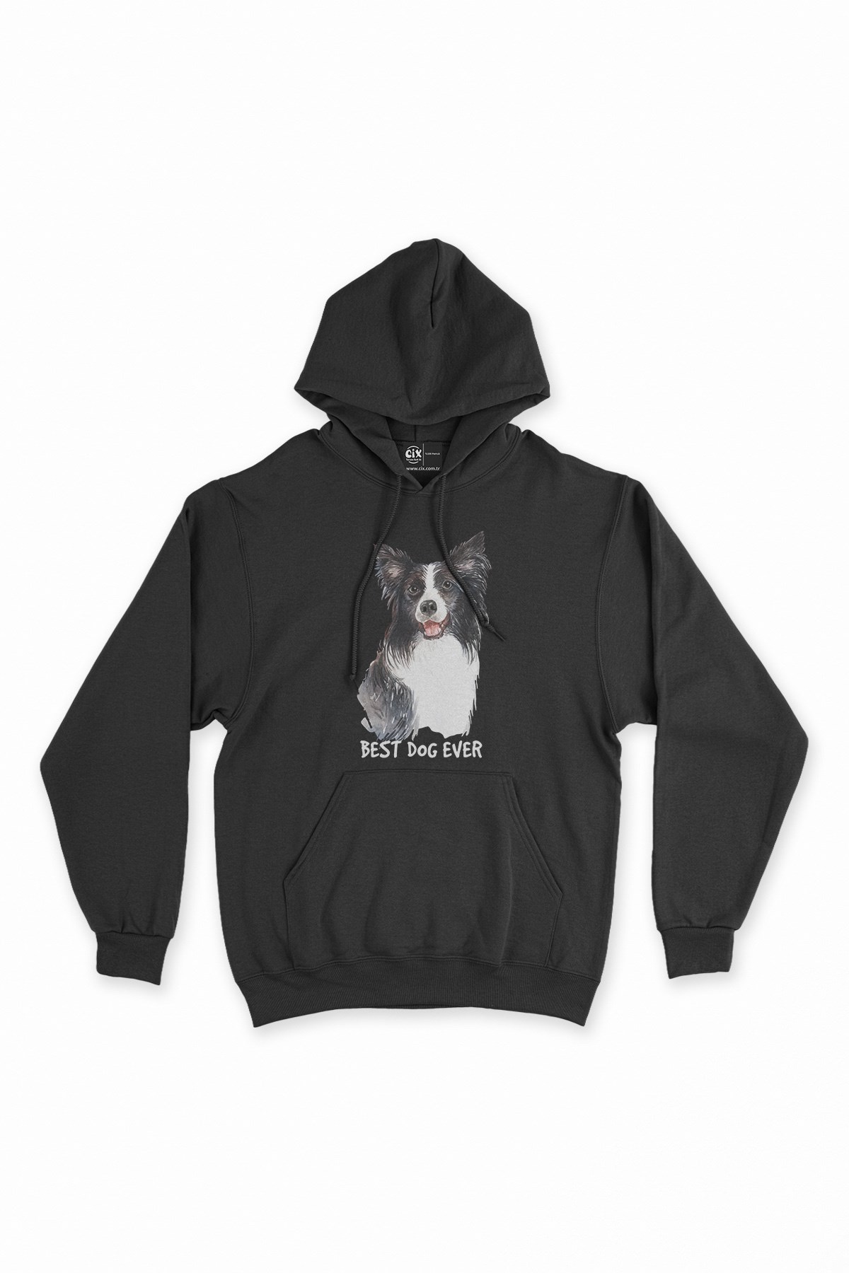 Best Dog Ever Siyah Kapşonlu Sweatshirt Hoodie