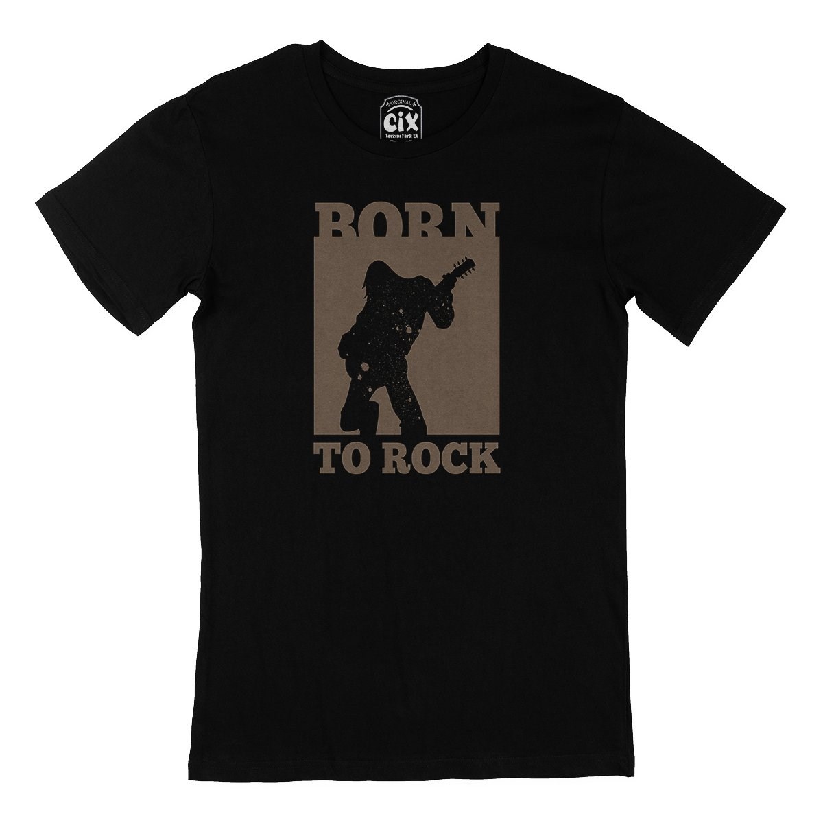 Born To Rock Siyah Tişört