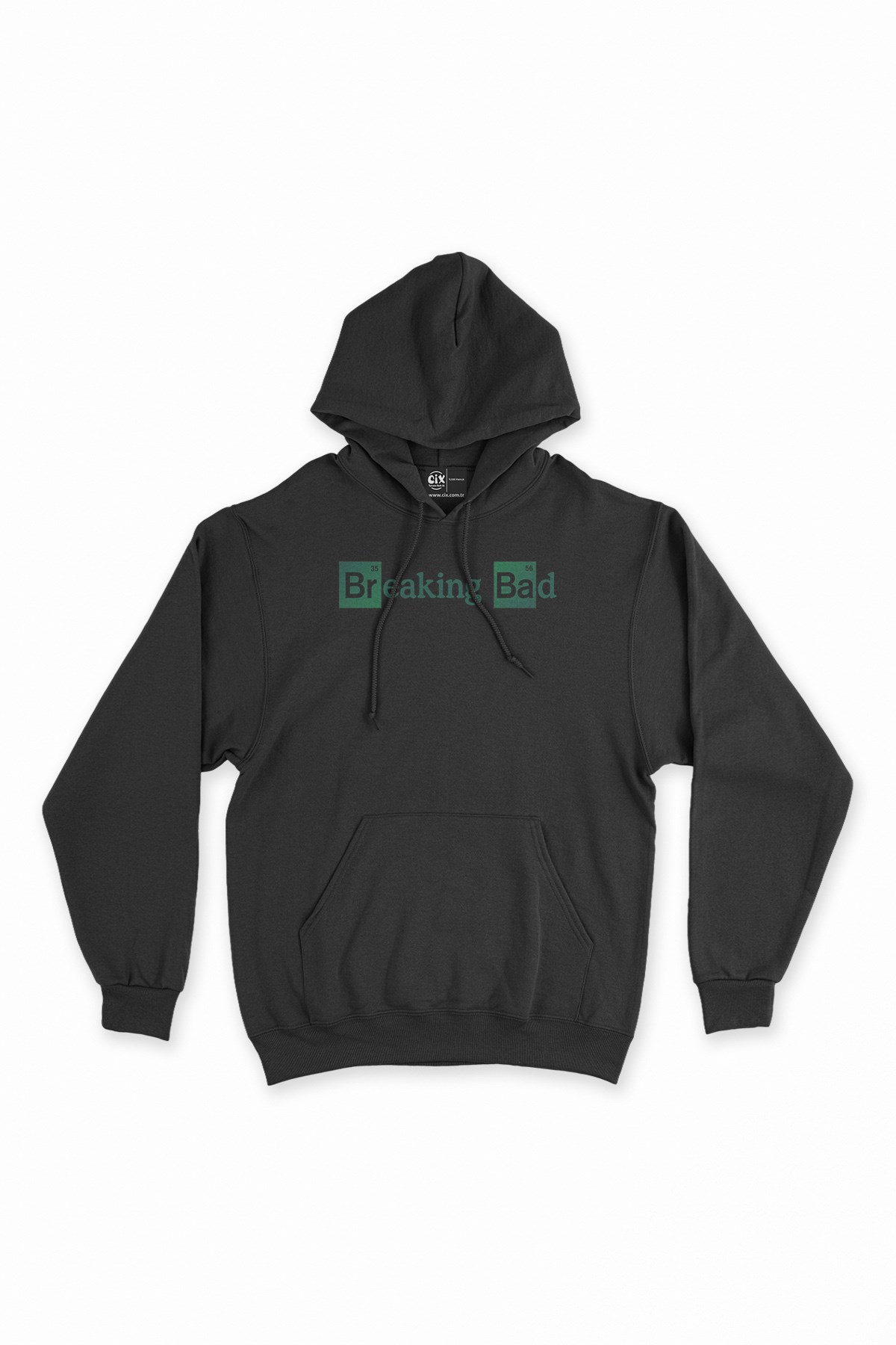 Breaking Bad Logolu Siyah Kapşonlu Sweatshirt Hoodie