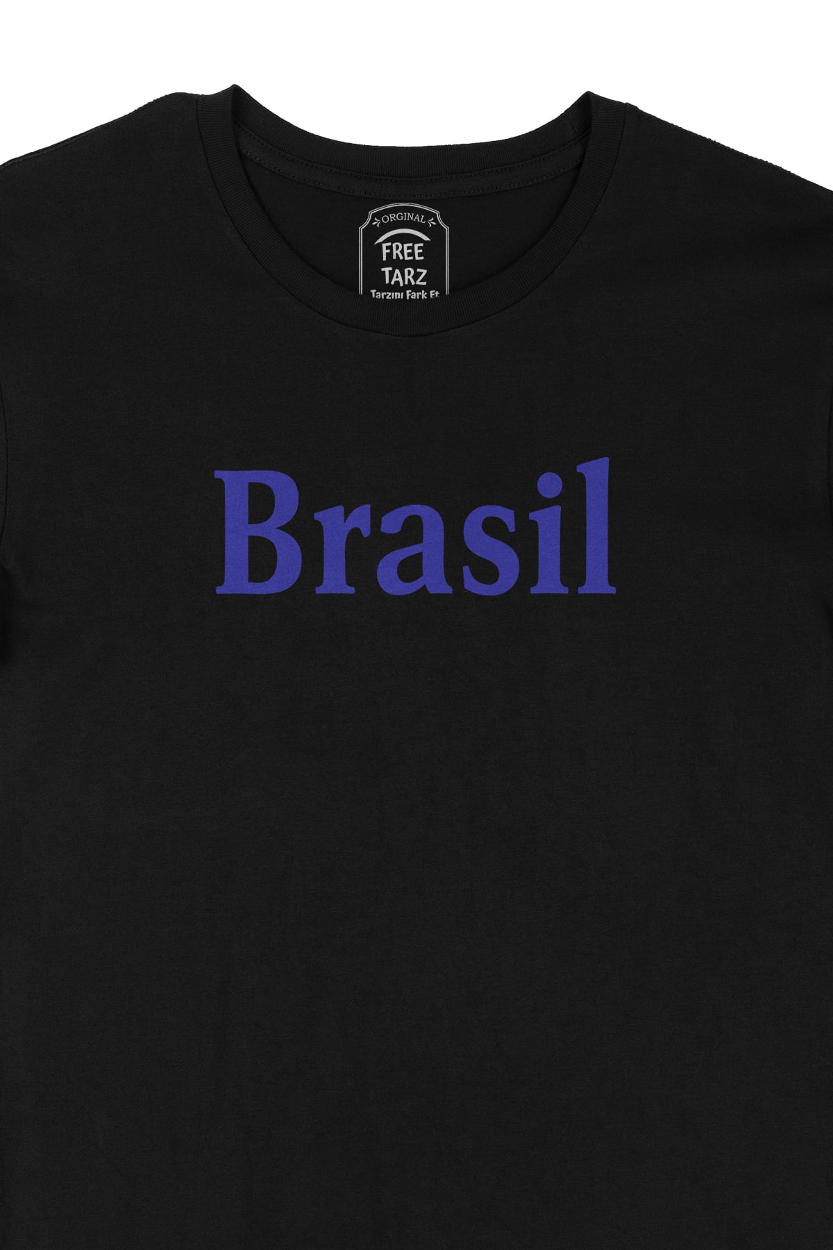 Brezilya Brasil Büyük Baskılı Siyah Tişört Brezilya Brasil Büyük Baskılı Siyah Tişört - Ücretsiz Kargo