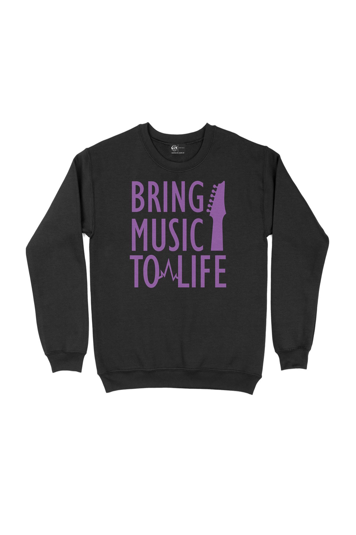 Bring Music To Life Siyah Sweatshirt