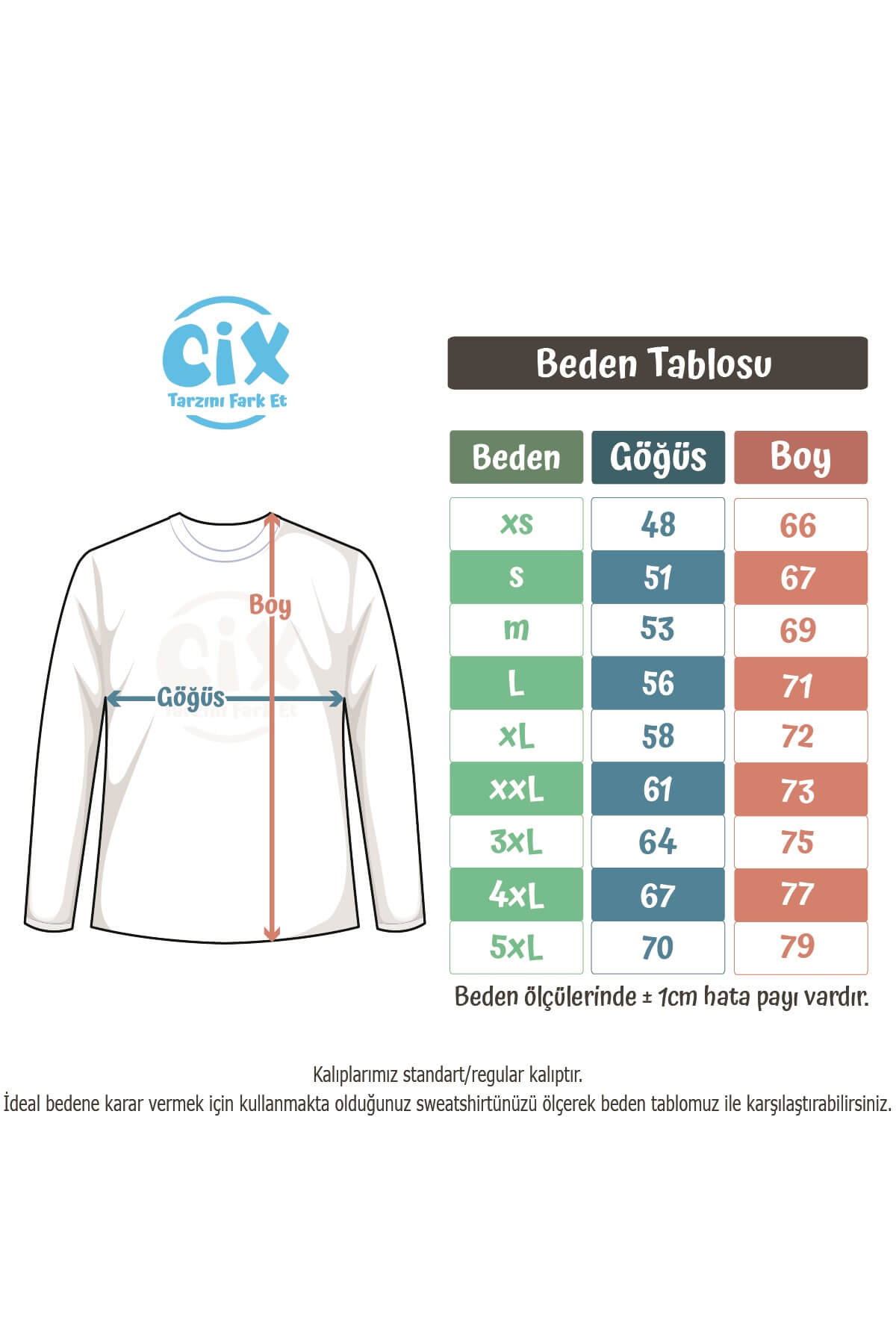 Cix Bursa Çizimli Sweatshirt - Ücretsiz Kargo