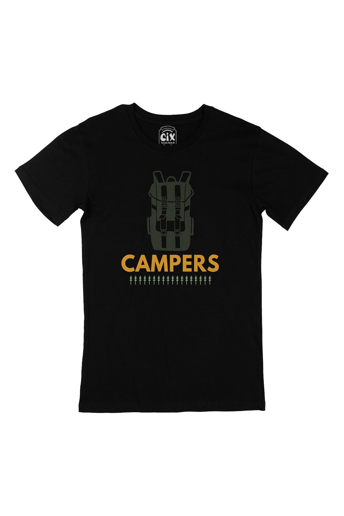 Campers Siyah Tişört