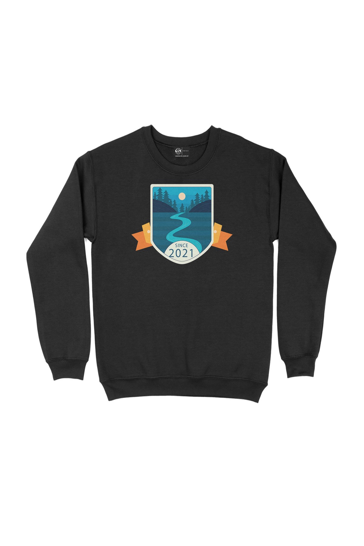 Camping Since 2021 Siyah Sweatshirt