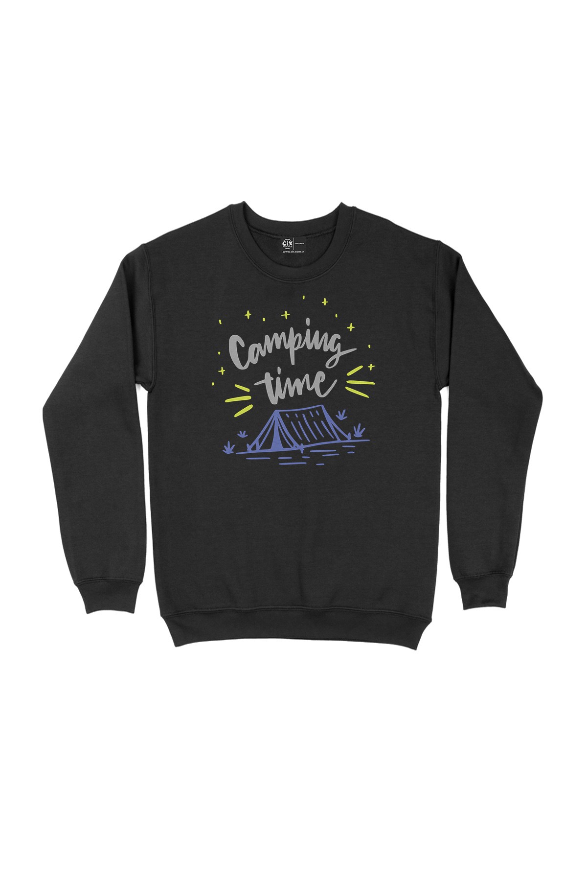 Camping Time Siyah Sweatshirt