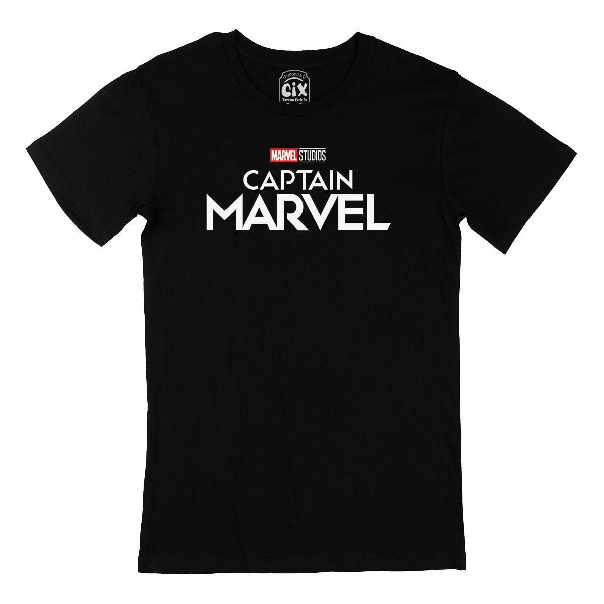 Captain Marvel Studios Siyah Tişört