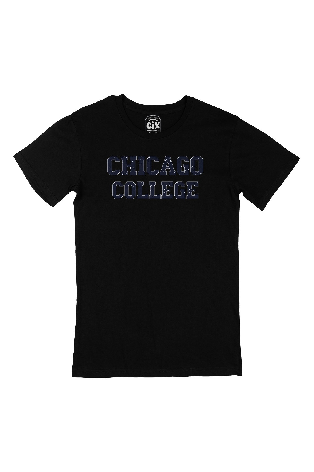 Chicago College Siyah Tişört