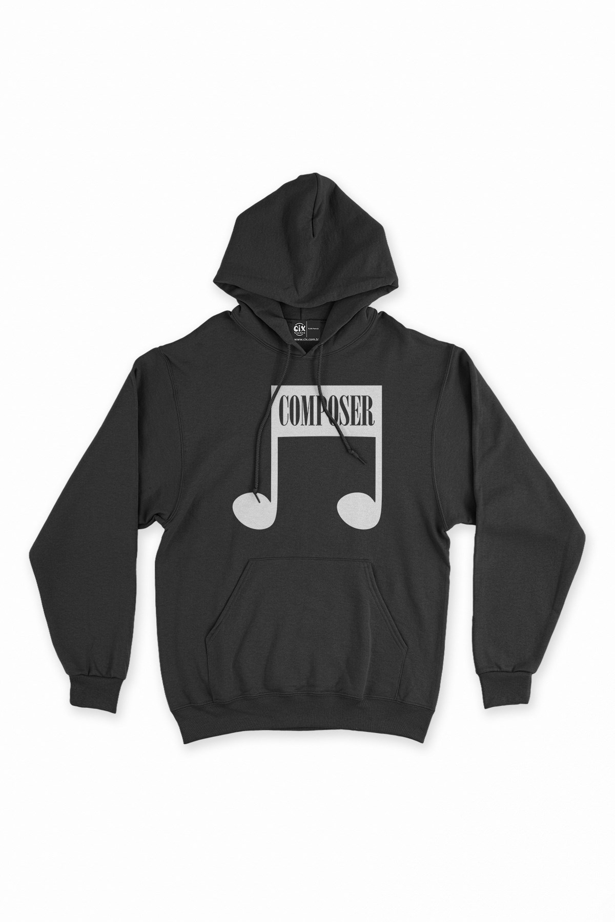 Composer Siyah Kapşonlu Sweatshirt Hoodie