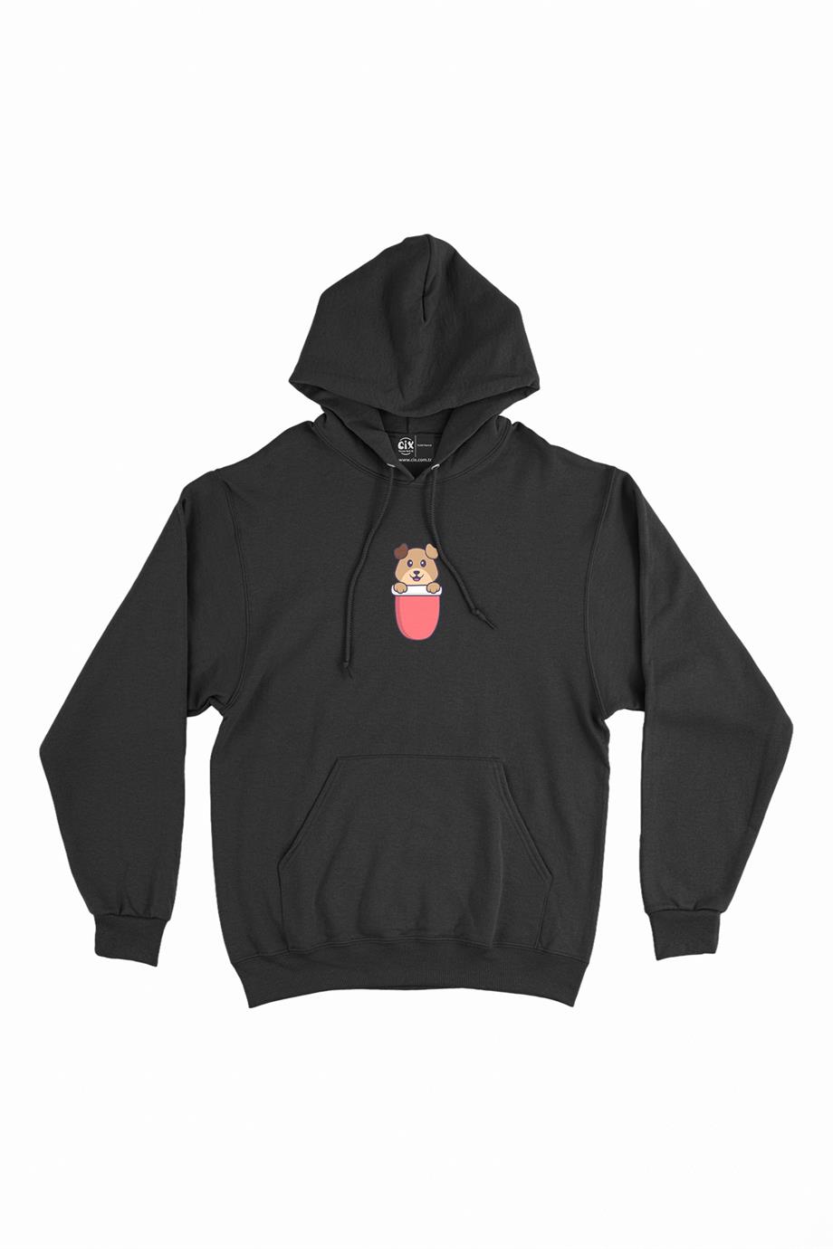 Cute Dog Minimal Kapşonlu Sweatshirt Hoodie Cute Dog Minimal Kapşonlu Sweatshirt Hoodie - Ücretsiz Kargo