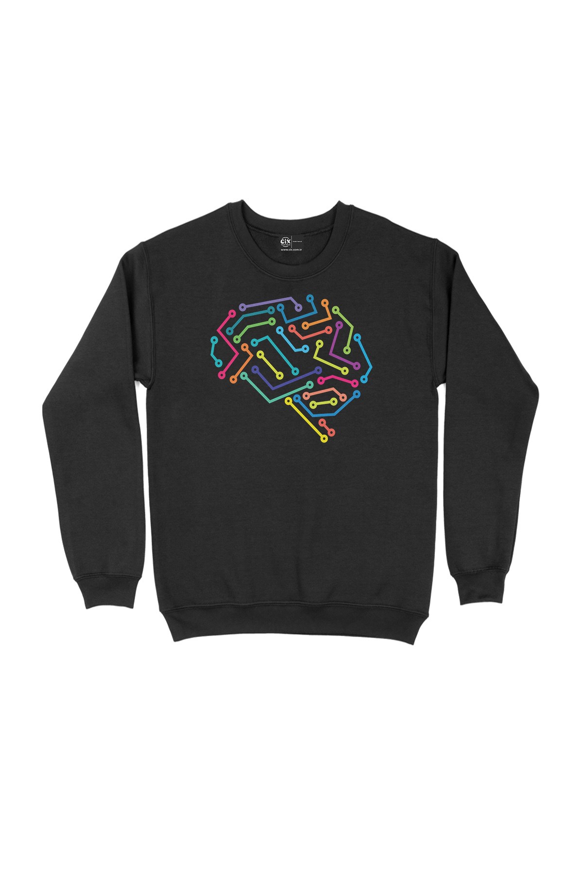 Dijital Beyin Siyah Sweatshirt