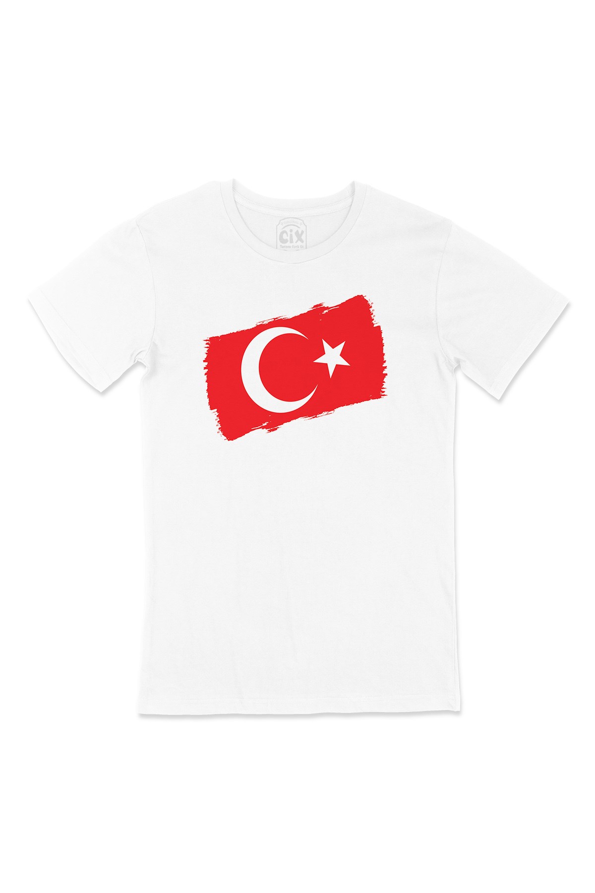 Dikdörtgen Türk Bayraklı Tişört
