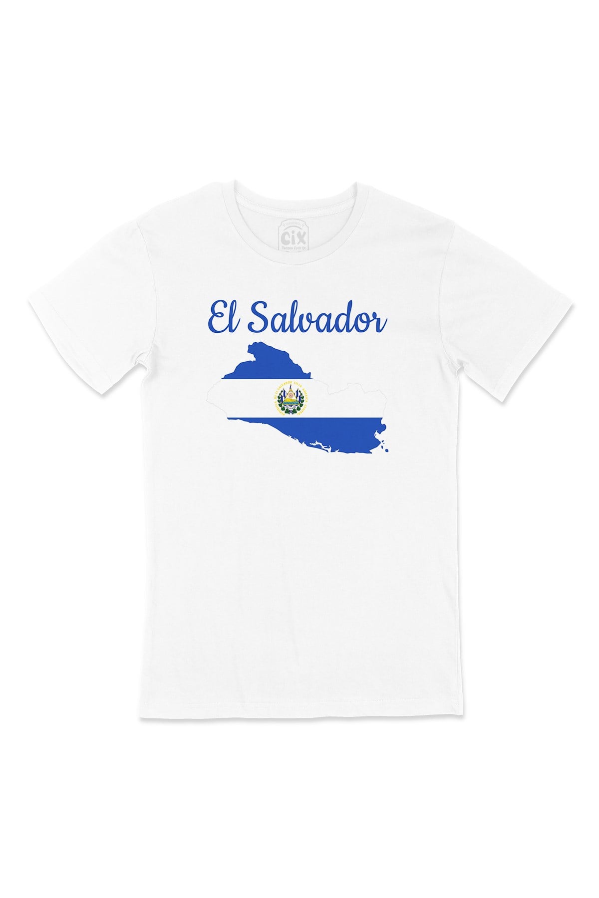 El Salvador Haritalı ve Bayraklı Tişört