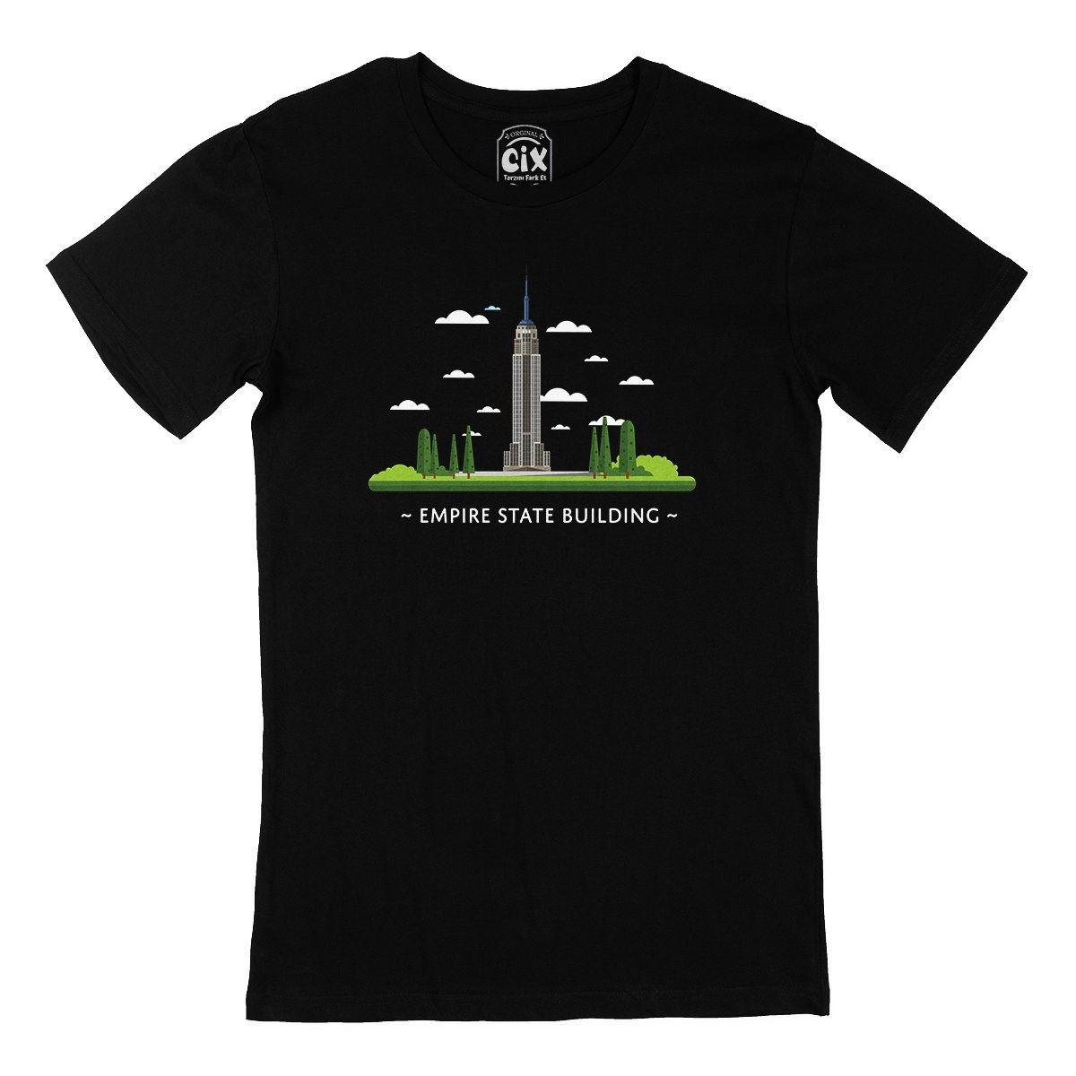 Empire State Siyah Tişört