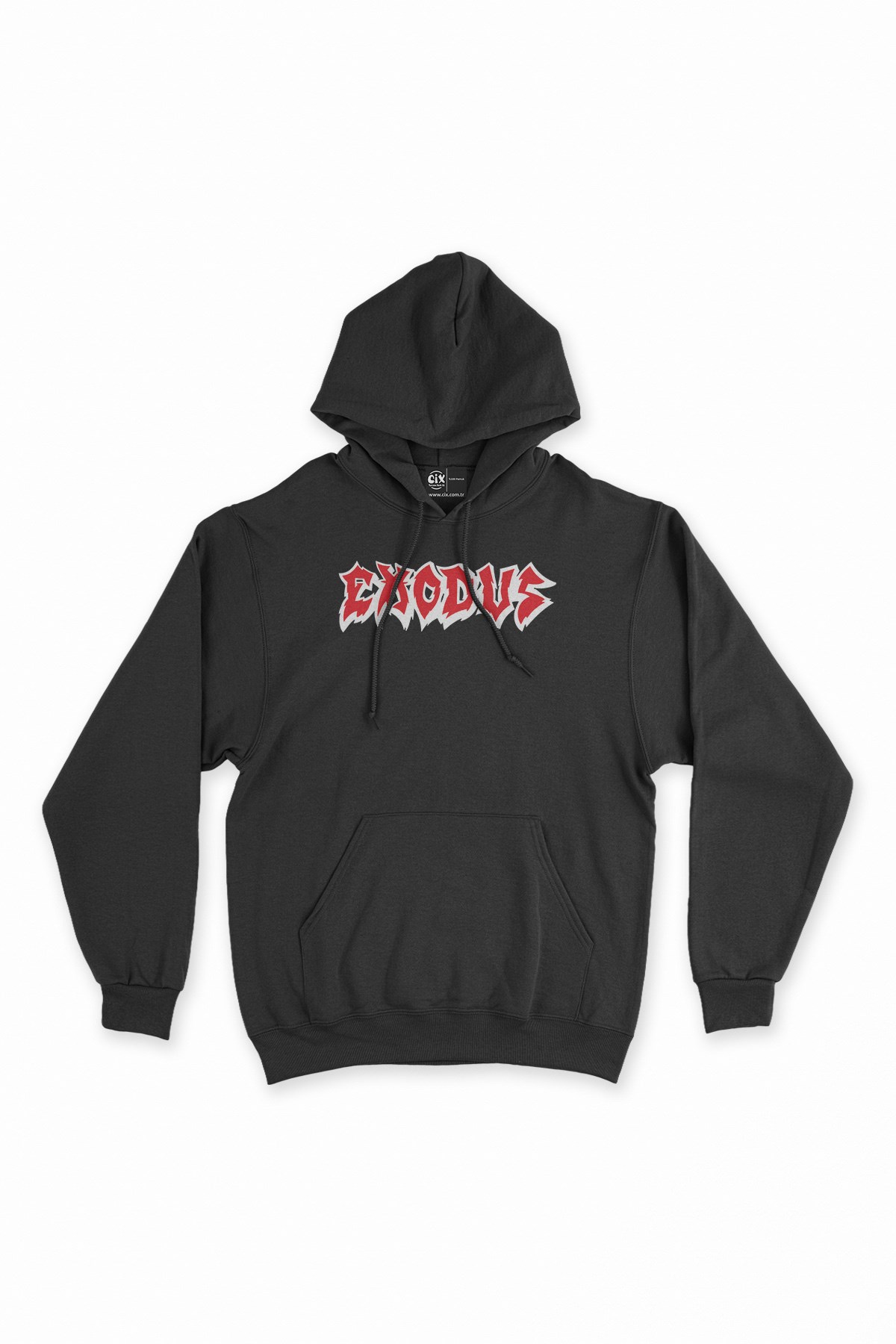 Exodus Siyah Kapşonlu Sweatshirt Hoodie