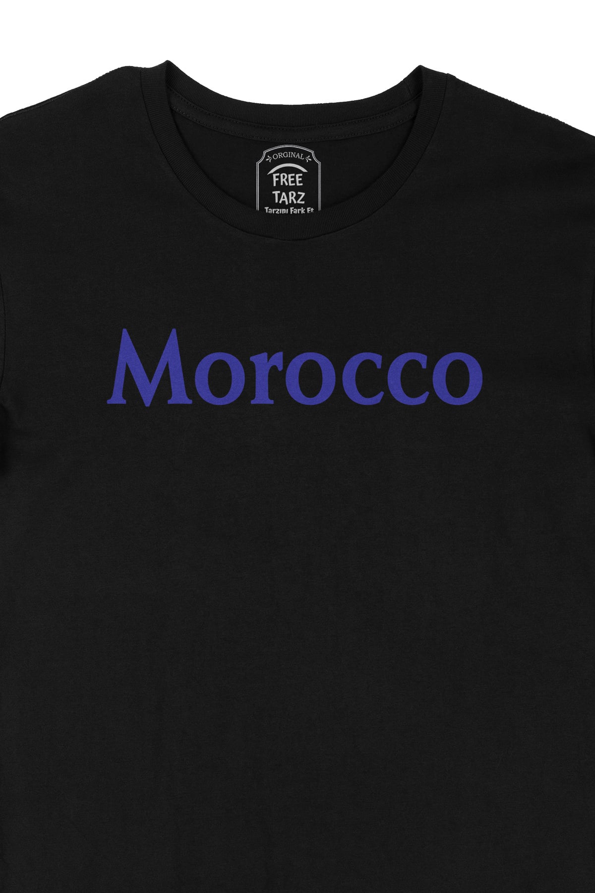 Fas Morocco Büyük Baskılı Siyah Tişört Fas Morocco Büyük Baskılı Siyah Tişört - Ücretsiz Kargo