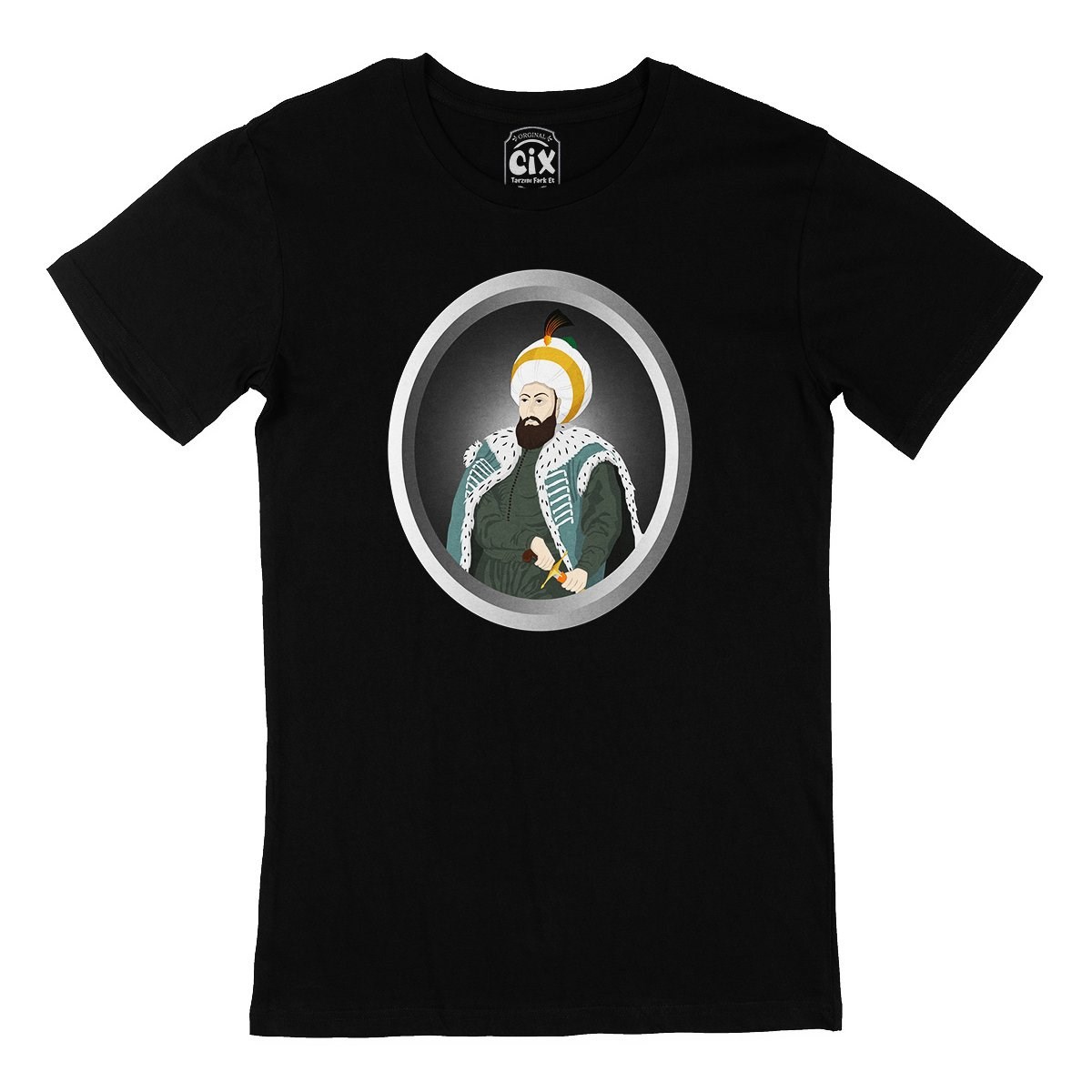 Fatih Sultan Mehmet Siyah Tişört