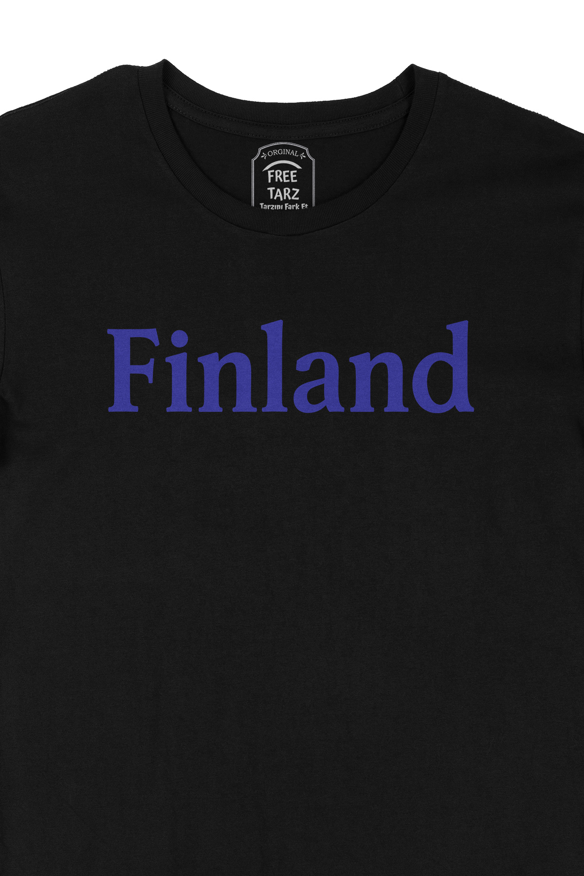Finlandiya Finland Büyük Baskılı Siyah Tişört Finlandiya Finland Büyük Baskılı Siyah Tişört - Ücretsiz Kargo