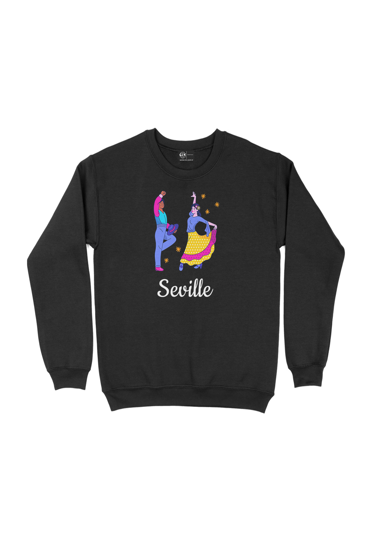 Flemenco Sevilya Siyah Sweatshirt