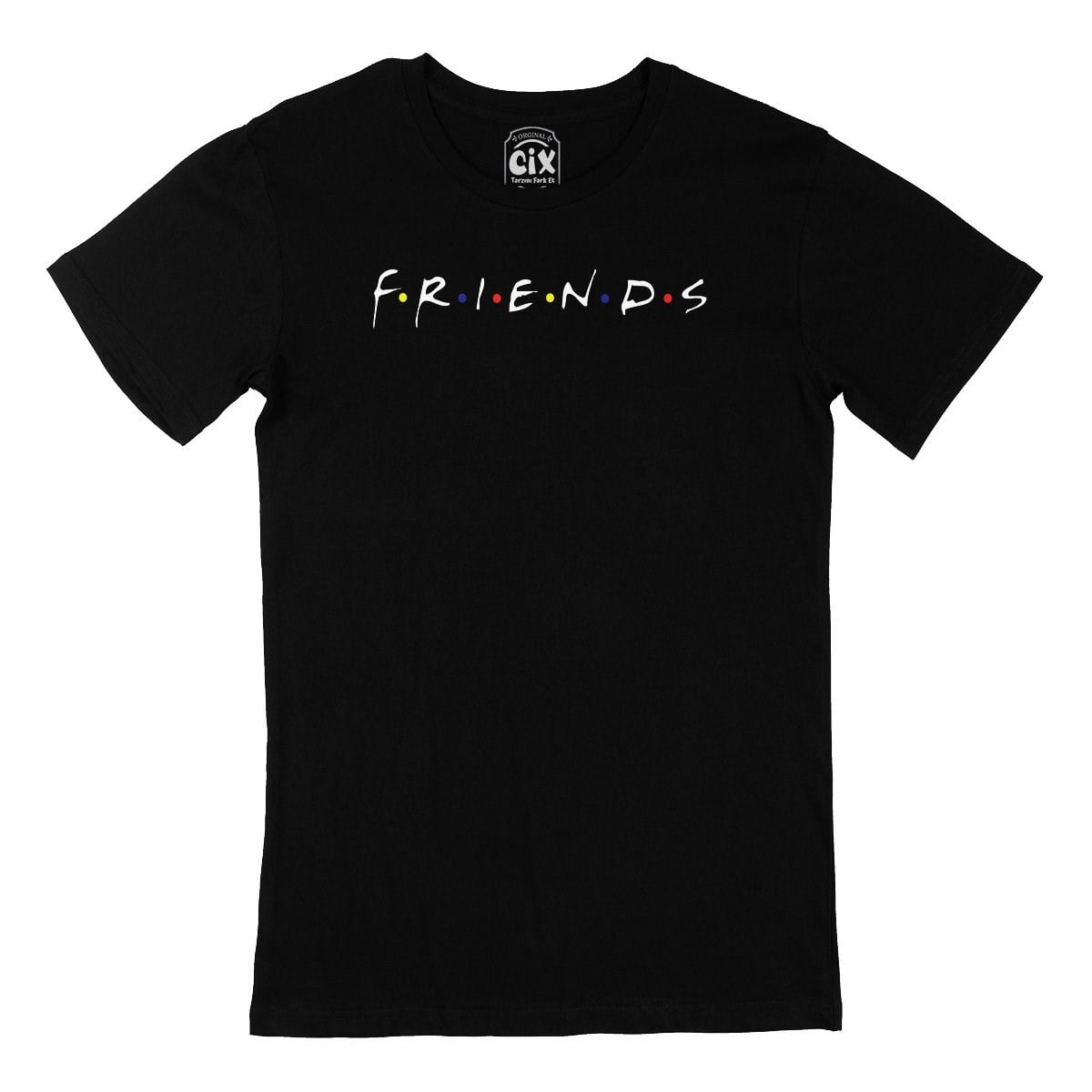 Friends Siyah Tişört