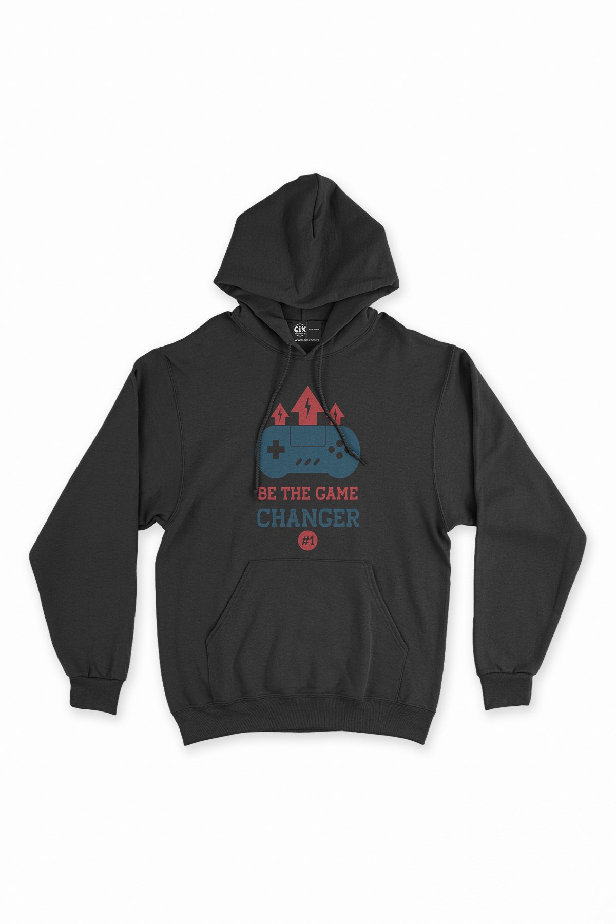 Game Changer Siyah Kapşonlu Sweatshirt Hoodie