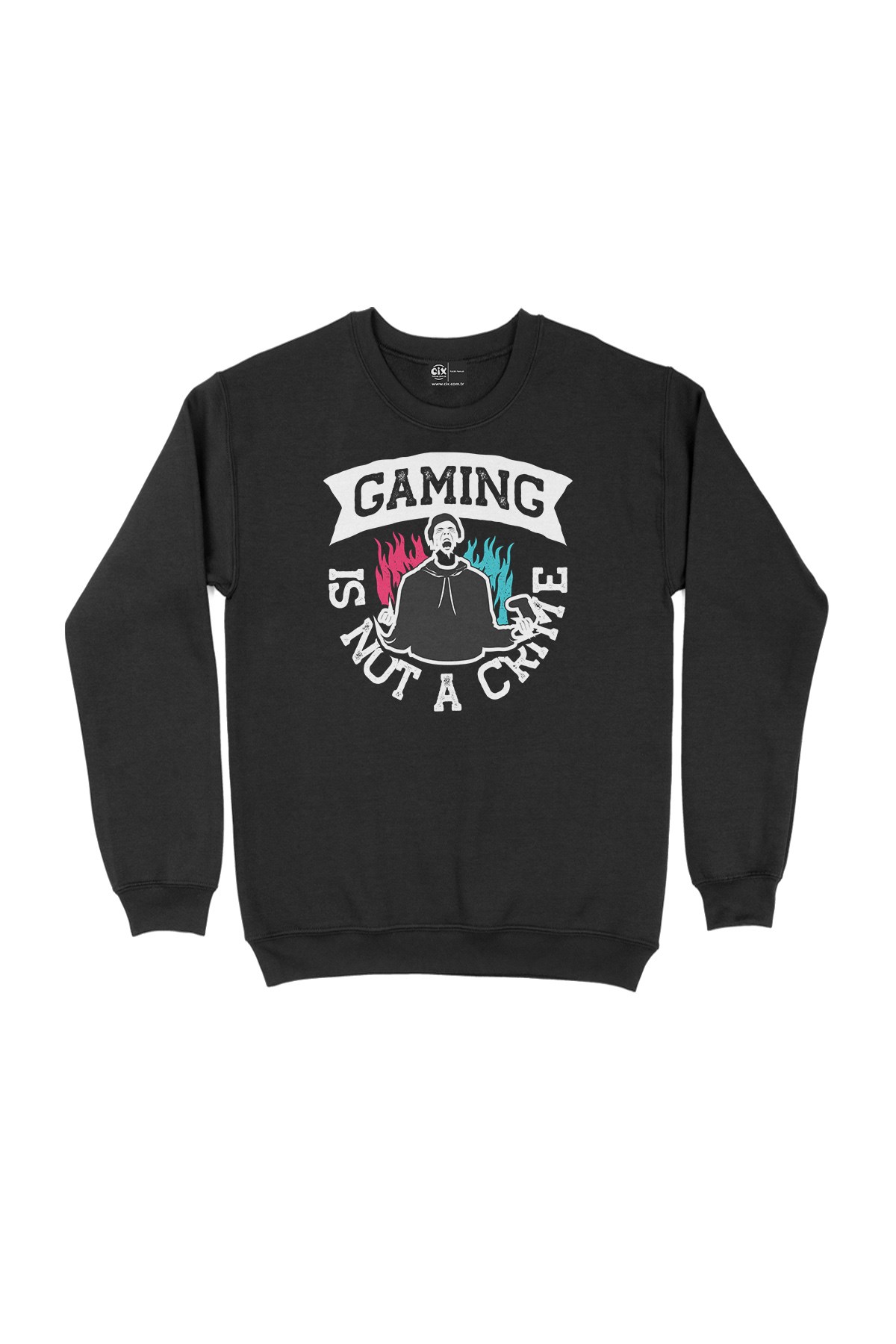 Gaming Is Not A Crime Siyah Sweatshirt