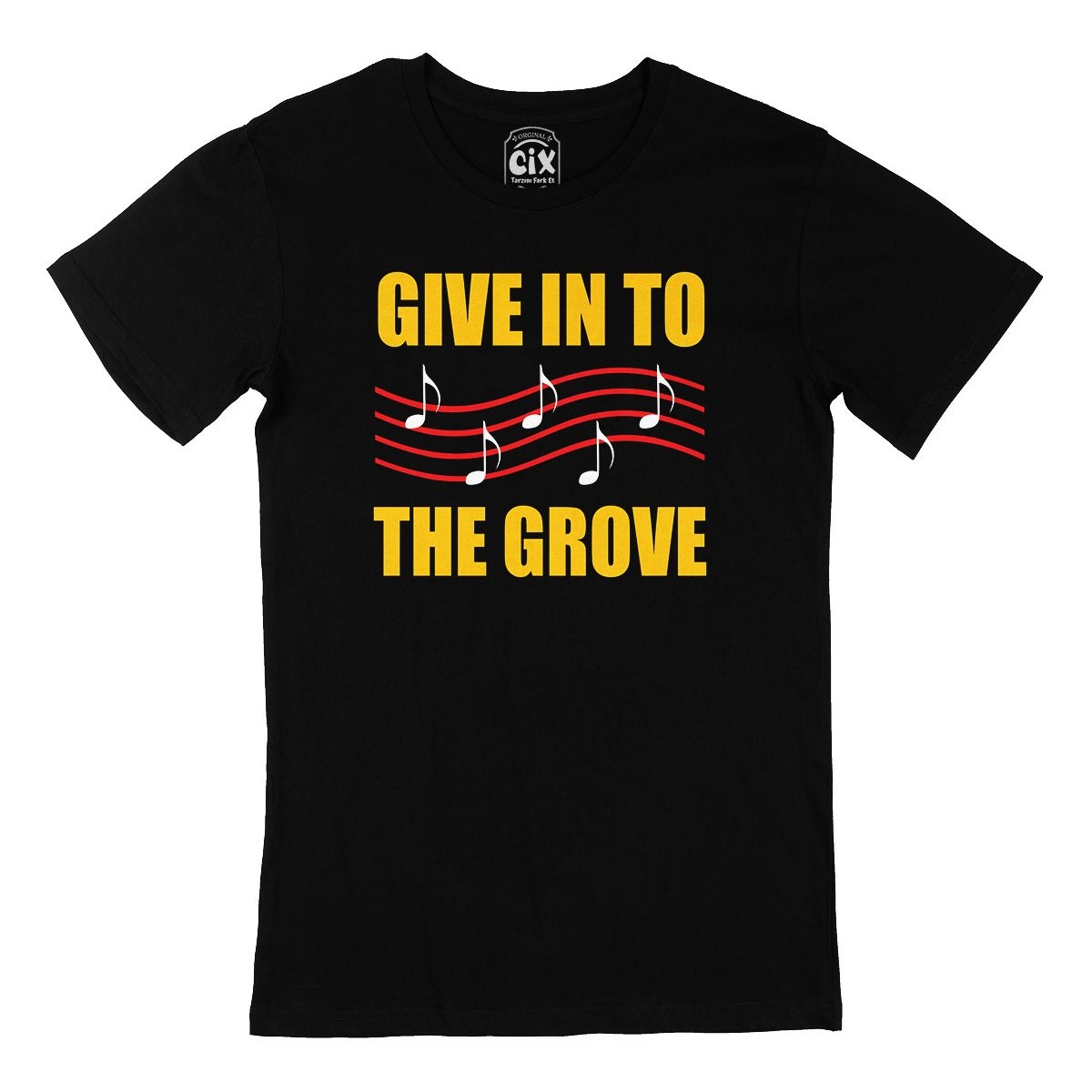 Give In To The Grove Siyah Tişört