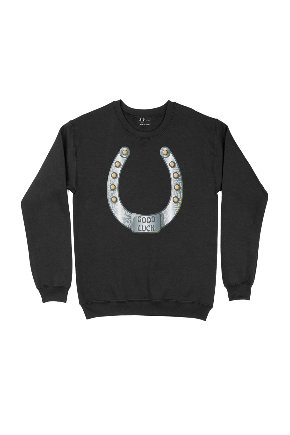 Good Luck At Nalı Siyah Sweatshirt