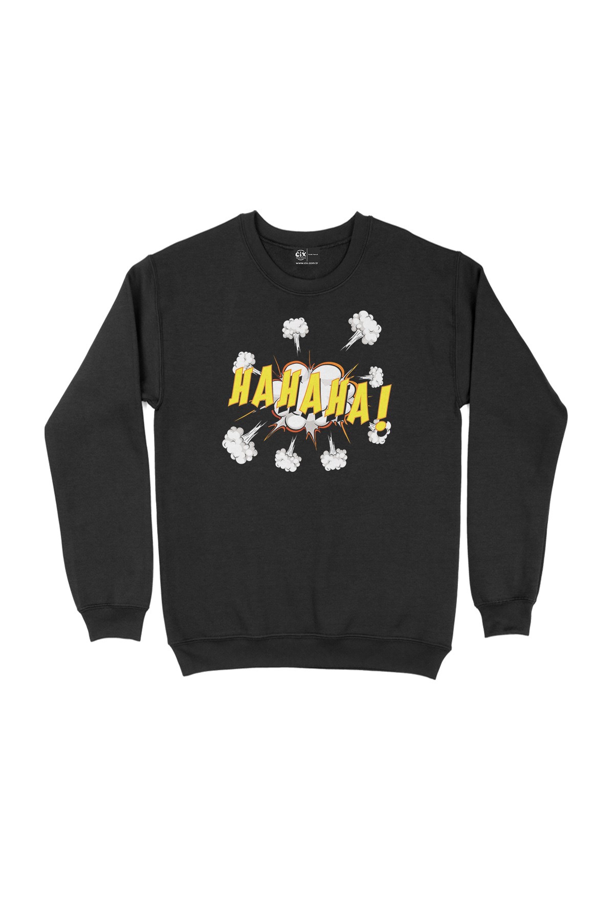 Hahaha Siyah Sweatshirt