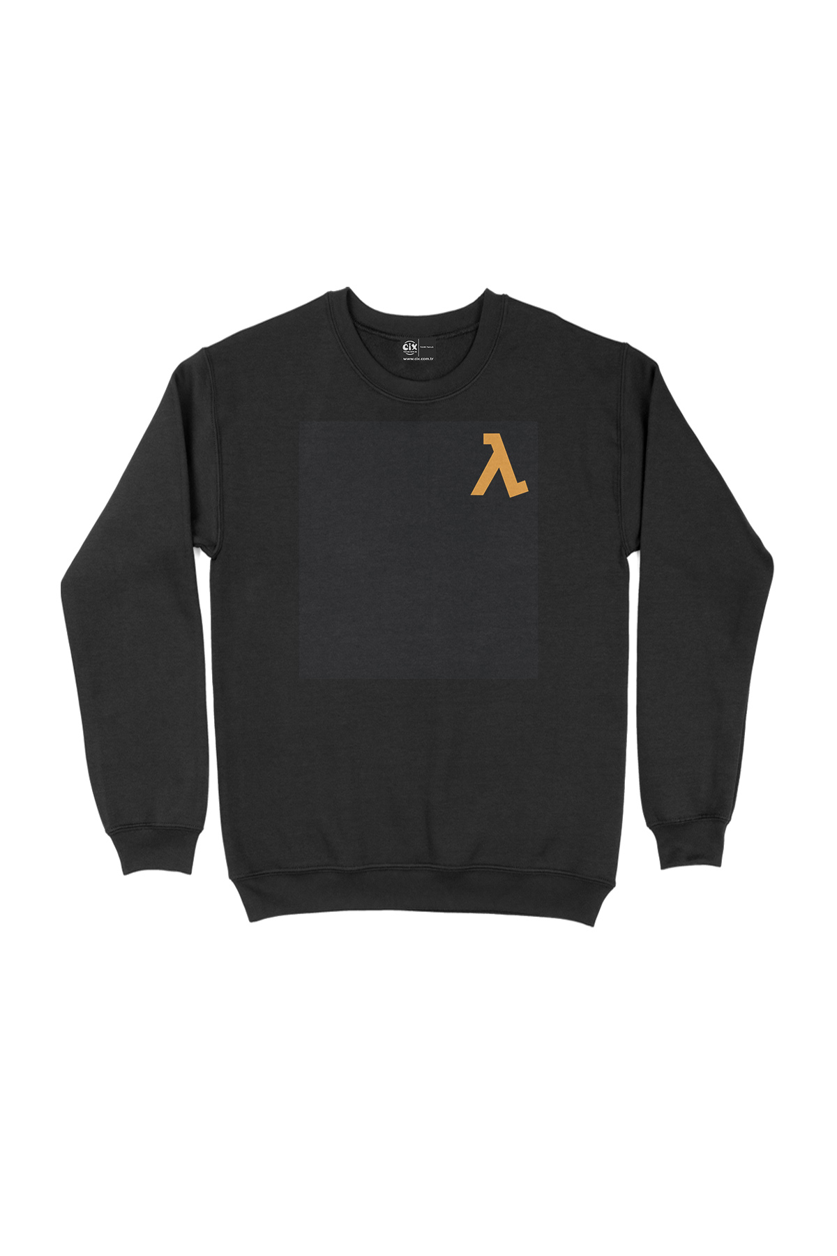 Half Life Cep Logolu Siyah Sweatshirt