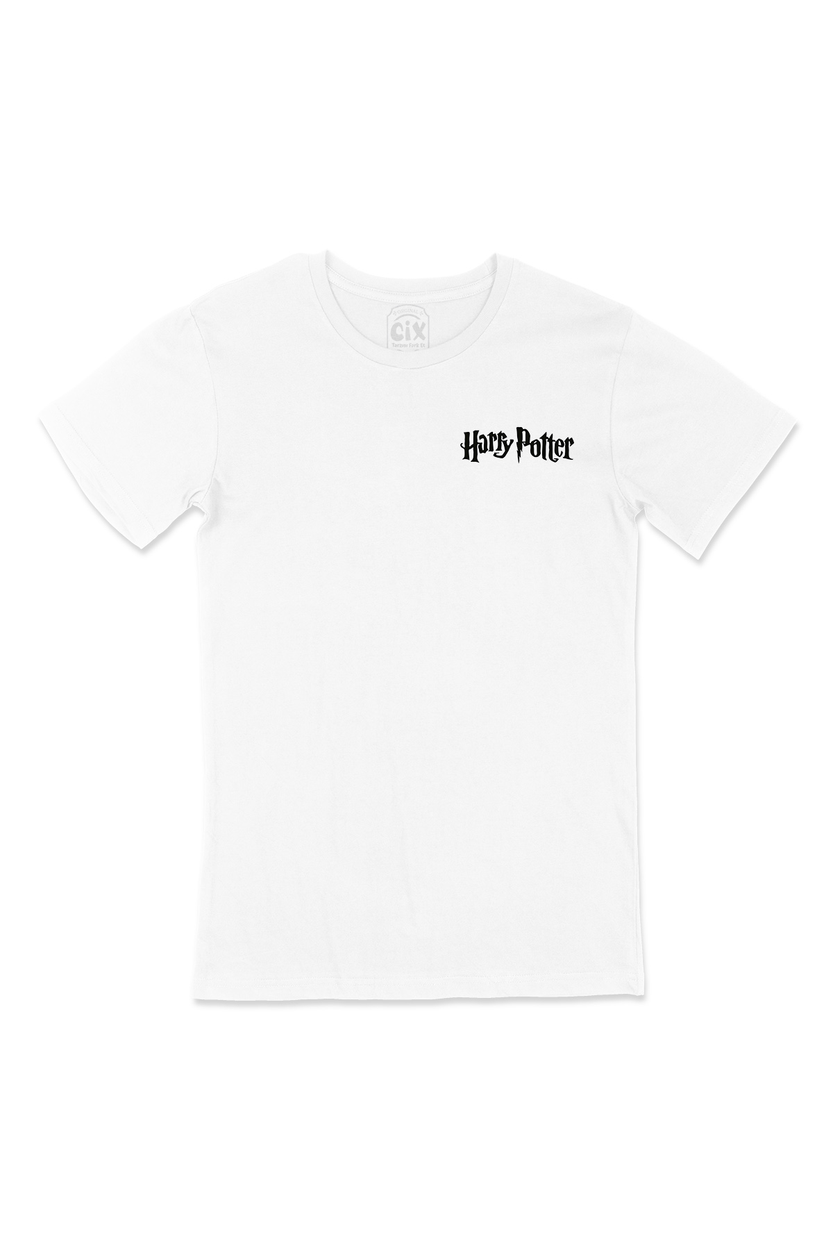 Harry Potter Cep Logo Tasarımlı Beyaz Tişört