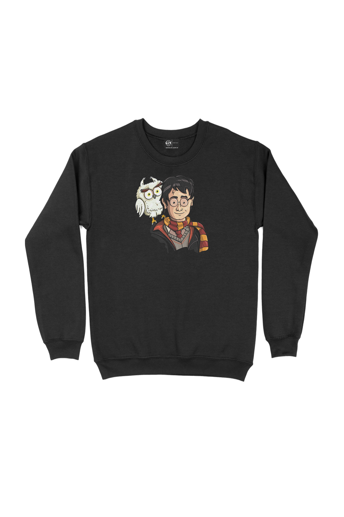 Harry Potter Hedwig Siyah Sweatshirt