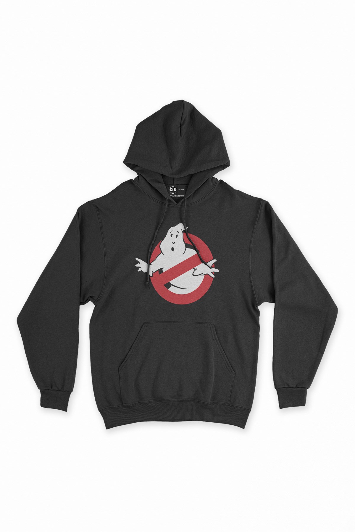 Hayalet Avcıları Siyah Kapşonlu Sweatshirt Hoodie