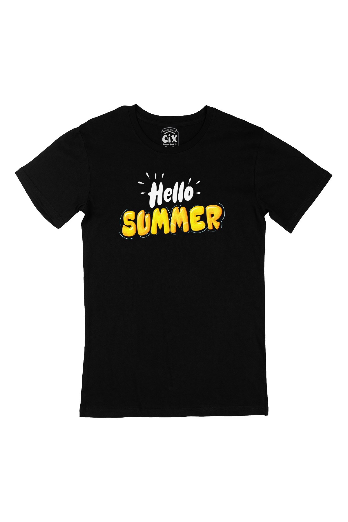 Hello Summer Siyah Tişört