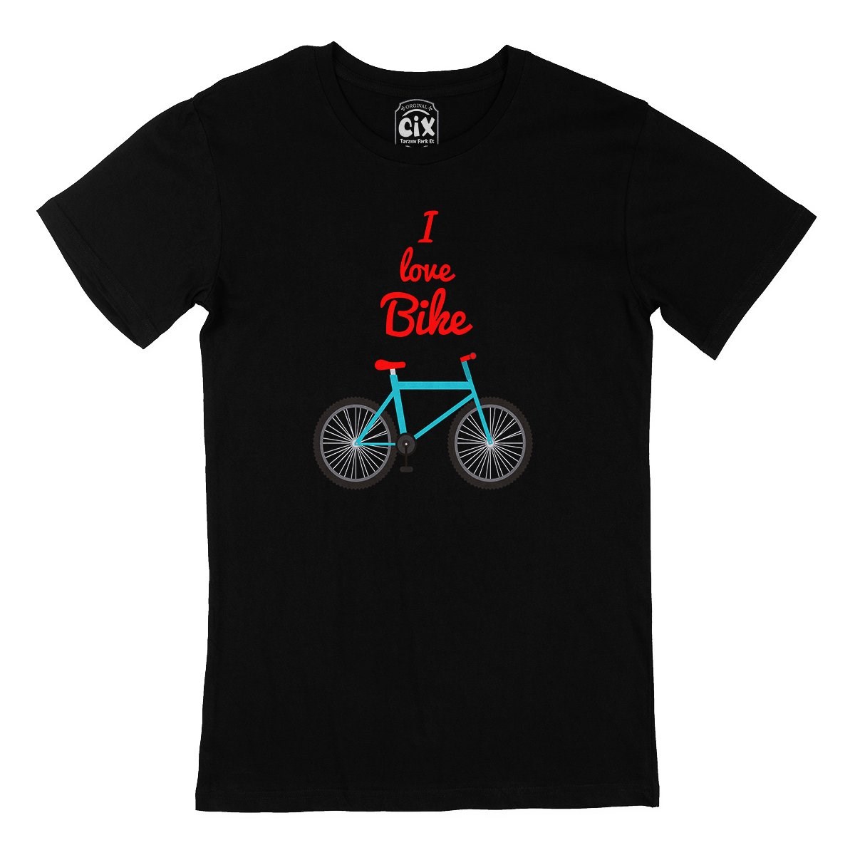 I Love Bike Siyah Tişört