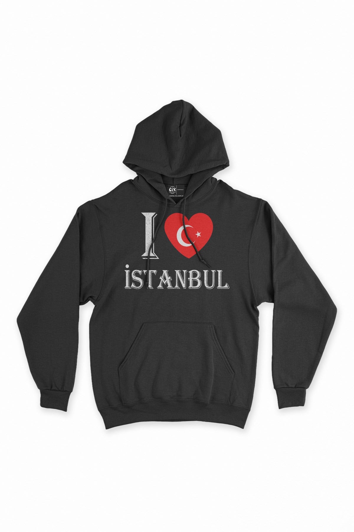 I Love İstanbul Kapşonlu Sweatshirt Hoodie
