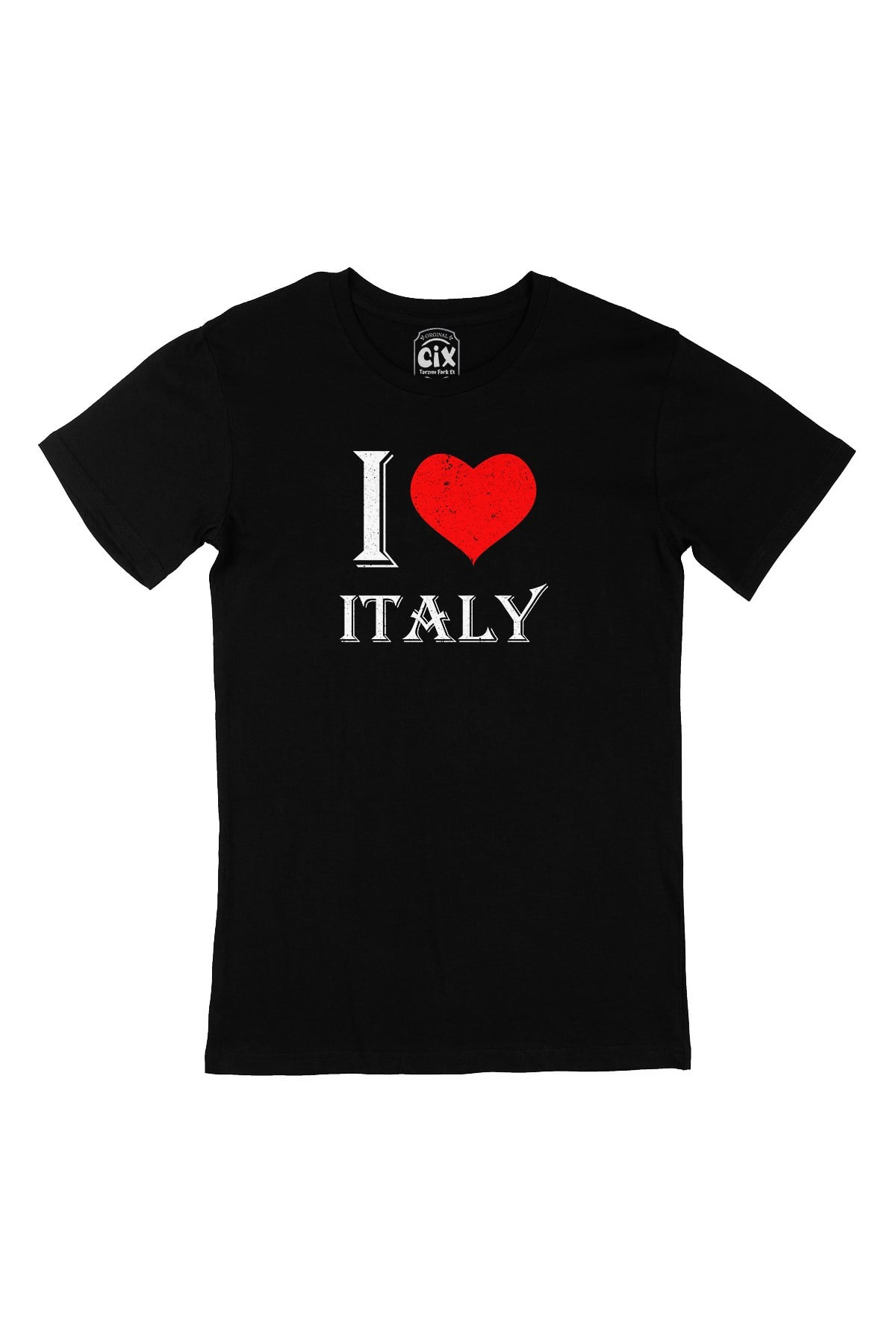 I Love Italy Siyah Tişört