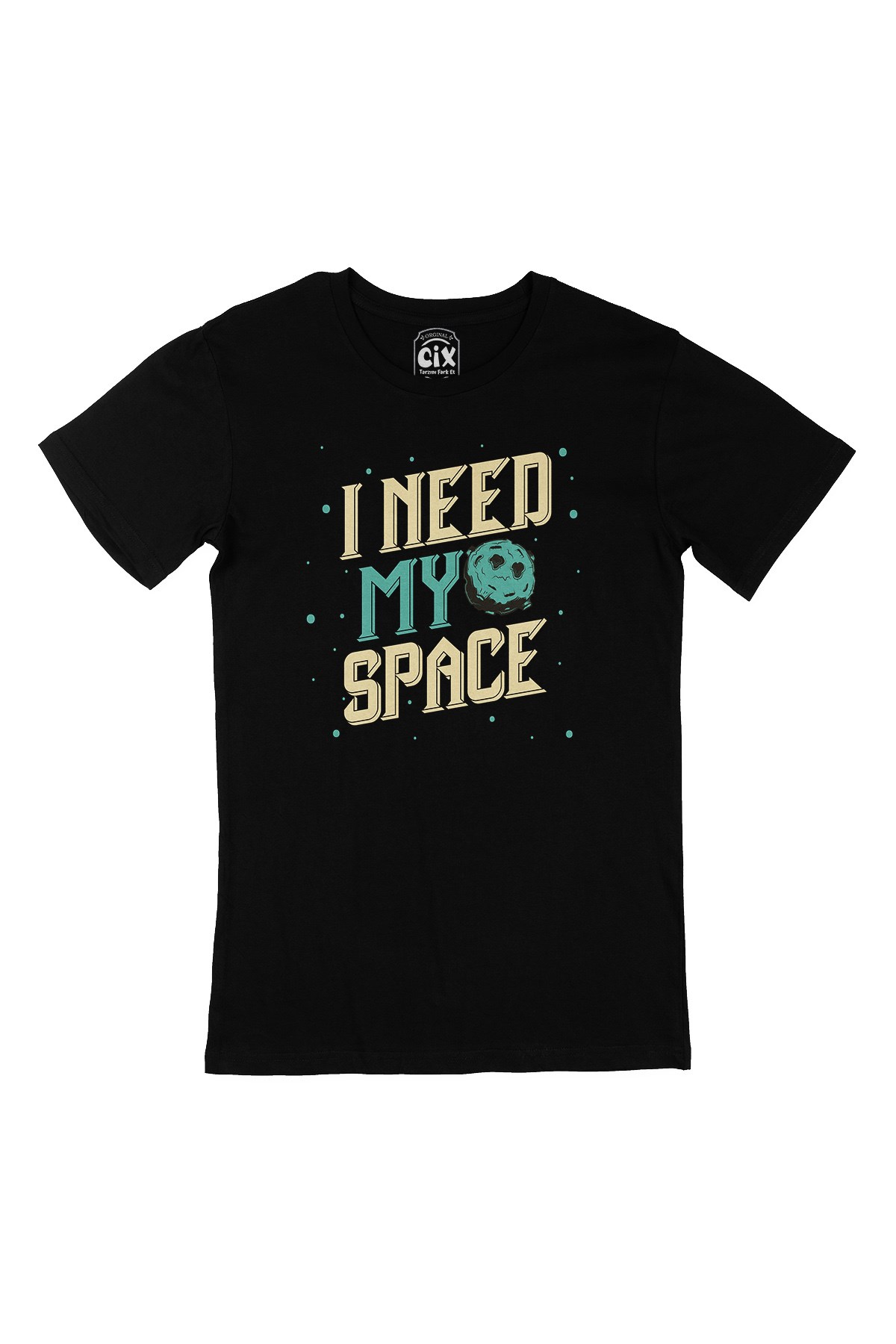 I Need My Space Siyah Tişört