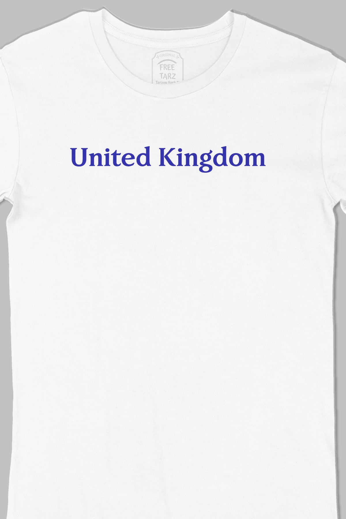 İngiltere United Kingdom Büyük Baskılı Beyaz Tişört İngiltere United Kingdom Büyük Baskılı Beyaz Tişört - Ücretsiz Kargo