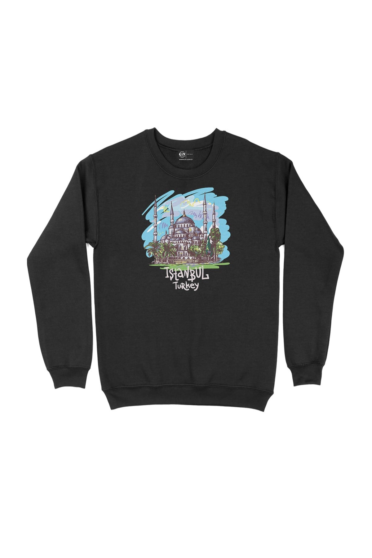 İstanbul Ayasofya Siyah Sweatshirt