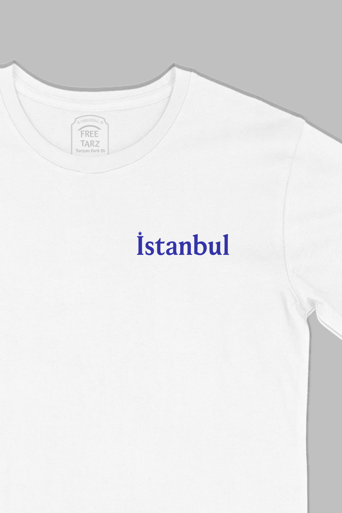 İstanbul Baskılı Cep Tasarım Beyaz Tişört İstanbul Baskılı Cep Tasarım Beyaz Tişört - Ücretsiz Kargo