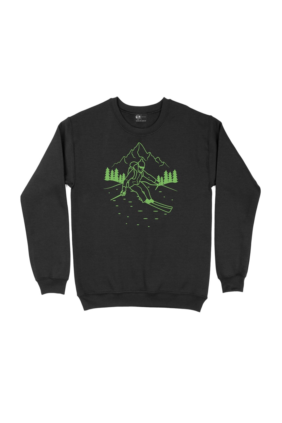 Kayakçı  Siyah Sweatshirt