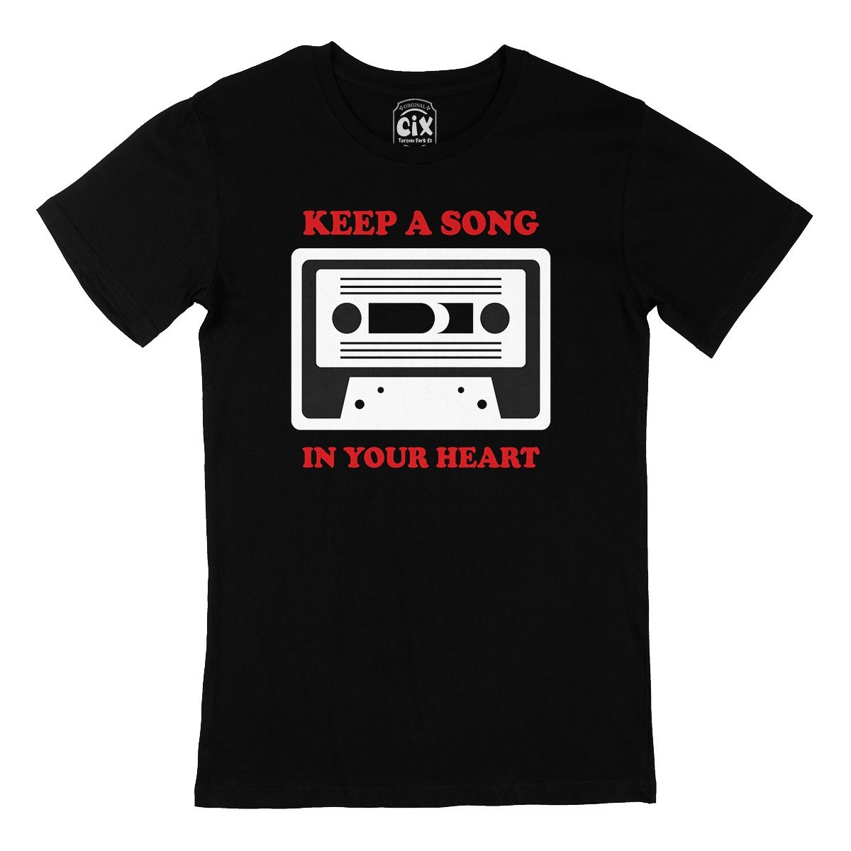 Keep A Song In Your Heart Siyah Tişört