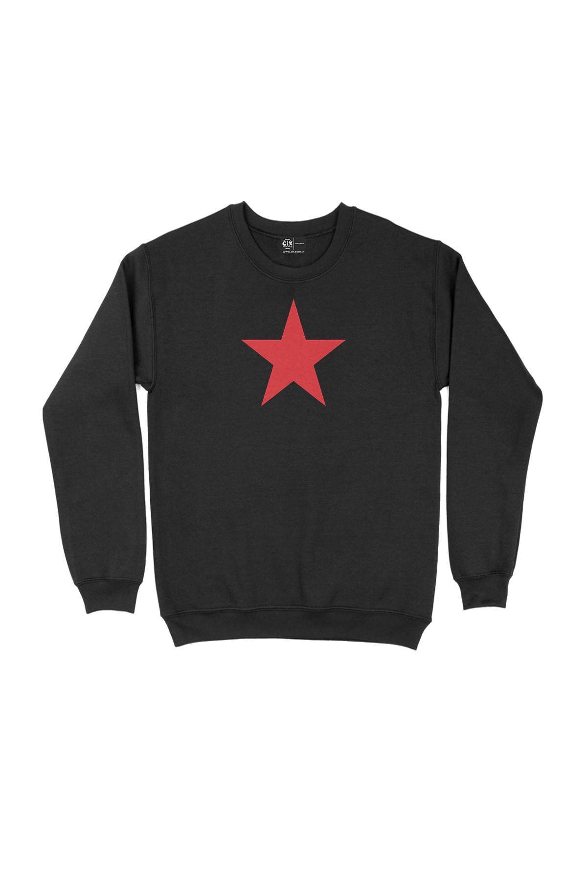 Kızıl Yıldız Siyah Sweatshirt