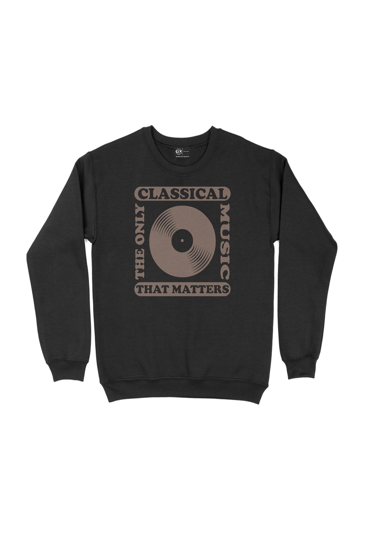 Klasik Müzik Siyah Sweatshirt