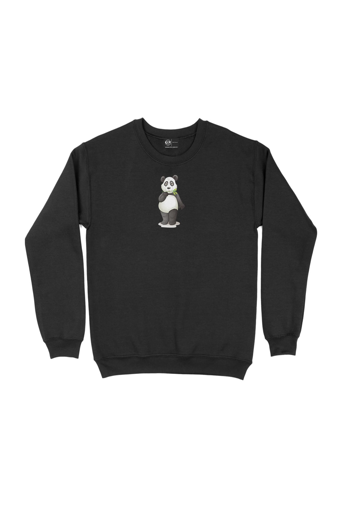 Küçük Panda Siyah Sweatshirt