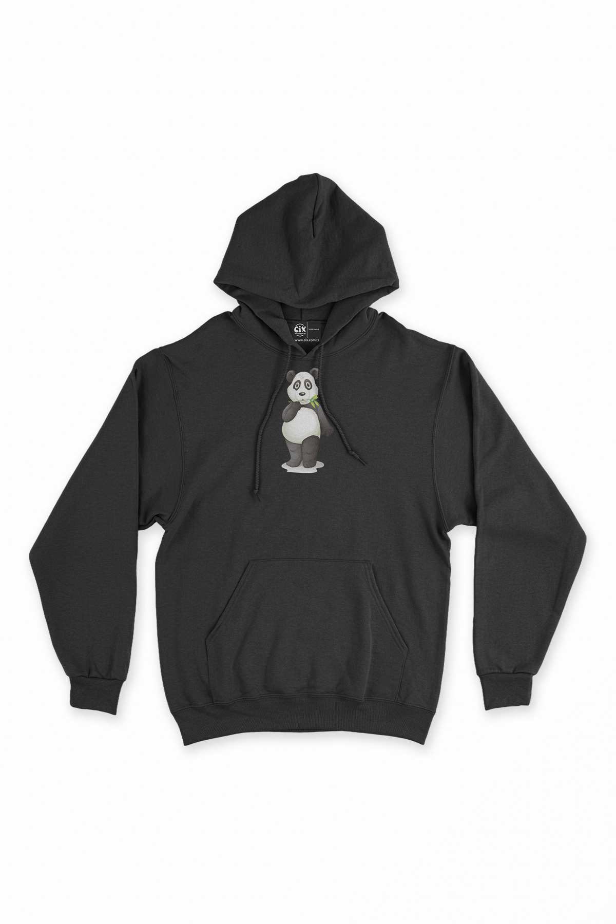 Küçük Panda Siyah Sweatshirt Hoodie