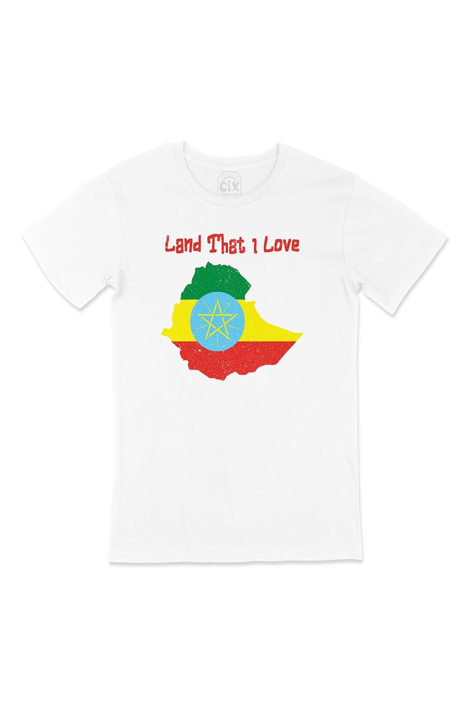 Land That I Love Etiyopya Beyaz Tişört