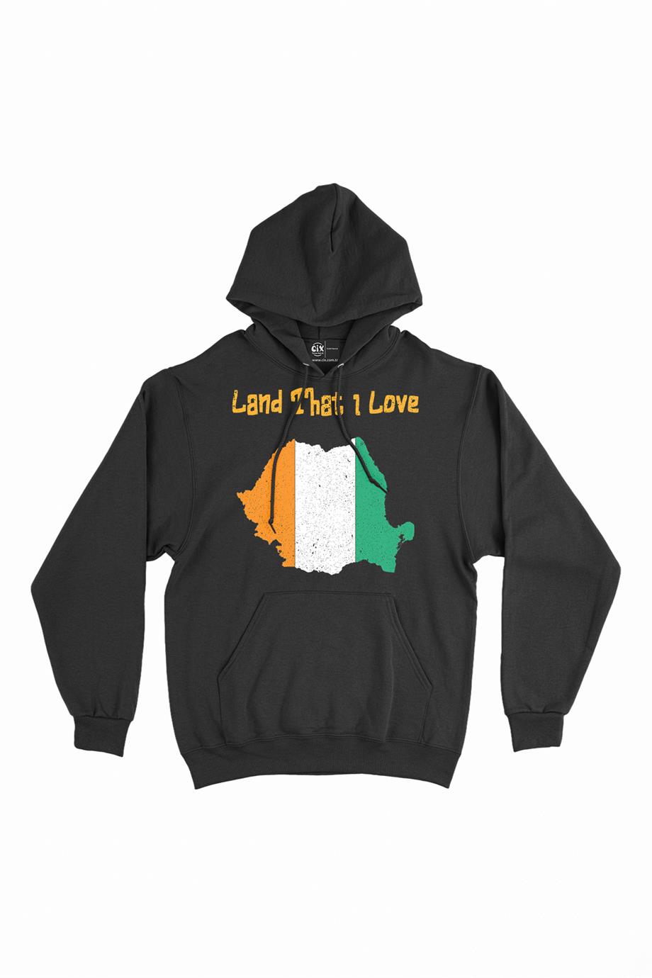 Land That I Love Fildişi Kapşonlu Sweatshirt Hoodie Land That I Love Fildişi Kapşonlu Sweatshirt Hoodie - Ücretsiz Kargo
